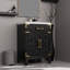 Meuble-lavabo simple en chêne noir 24 po x 18 po - comptoir en acrylique et miroir à fermeture en douceur, nombreux choix de rangement W P Comptoir généreux-17092966