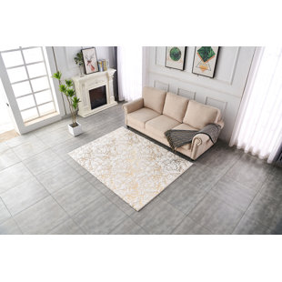 Washable Abstract Indoor Rug