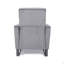 Fauteuil inclinable Arvin à dossier bas et pieds hauts en métal-577890374