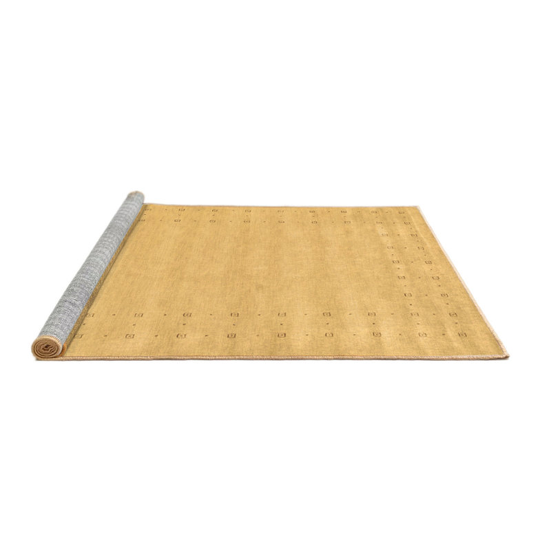 Washable Geometric Indoor Rug, Round 6'