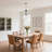 1 - Light Dimmable Glass Pendant Light