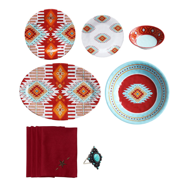 Farris Piece Melamine Dinnerware Set - Service for 4