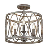 Patrice 3 - Light Semi Flush Mount
