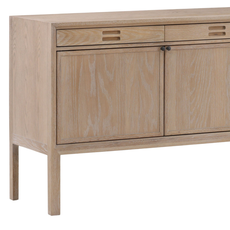 Lysander 83" Wide 4-Drawer Sideboard, Light Natural