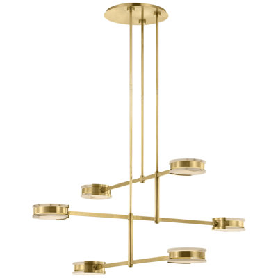 Kelly Wearstler Melange 54" Multi-Positional Chandelier with Alabaster