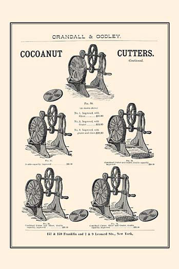 Cocoanut Cutters - Advertisements, 36" H x 24" W x 1.5" D