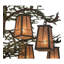 Pine Branch 12 - Light Chandelier