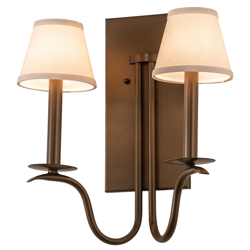 Octavia Steel Candle Wall Light