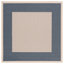Tapis intérieur / extérieur beige / bleu marine Tirrelle