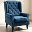 Wingback Accent Chair, Retro Upholstered Button Tufted Occasional Chair For Living Room And Bedroom,-636114362