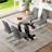 5-Piece Glass Top Dining Table Sets-1061807739