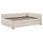 Full Size L-Shaped Daybed With Twin Pop Up Trundle - Level Surface Upholstered Sofa Bed - Beige-619565854