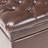 20.5" Wide Storage For Keeping Items Out Of Sight - Brown Button With Lid X 18.57