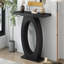 Console élégante et moderne, avec une base en forme d'œuf, une stabilité et une durabilité améliorées, une conception élégante pour la décoration intérieure, parfaite pour le salon ou la chambre à coucher