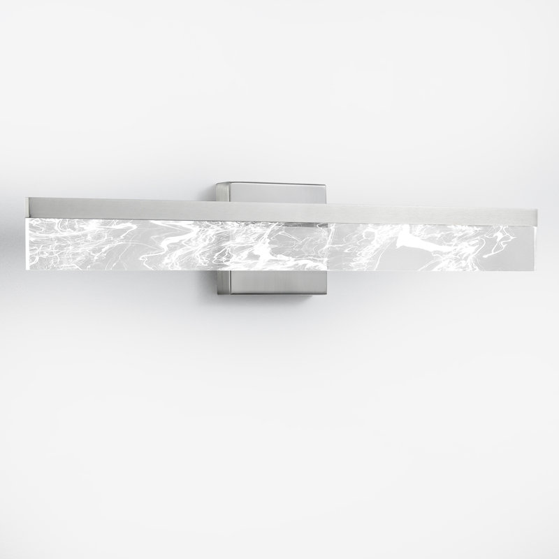 Muammar 24'' Dimmable LED Vanity Light, Satin Nickel, 4.72" H x 24" W x 3.23" D
