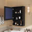 Armoire de rangement de salle de bain murale 20 "avec miroir, rangement mural avec porte, armoire à pharmacie murale à miroir-153760268