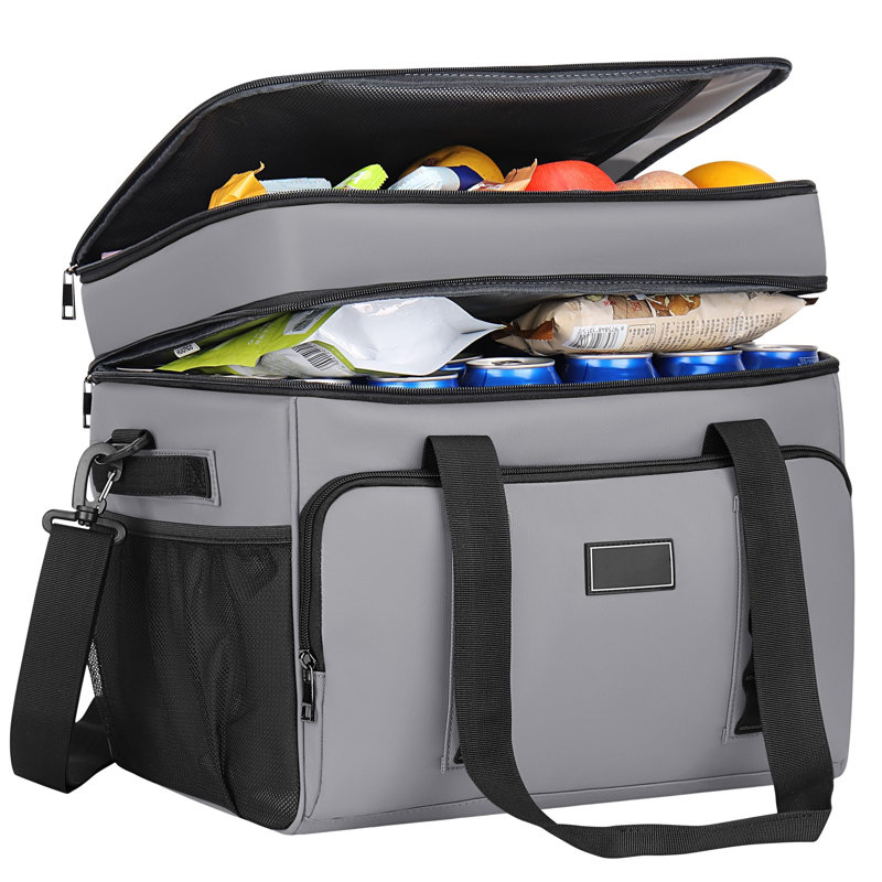 Ebern Designs 42L Picnic Tote Bag Cooler, Grey