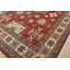 Tapis unique en laine noué à la main rouge / beige / bleu de 8 pi 6 po x 13 pi 2 po Ludford