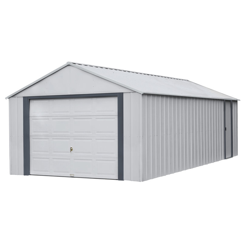 Murryhill 12' x 24' Gray Galvanized Steel Garage Kit