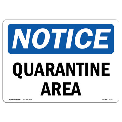 Plaque de quarantaine
