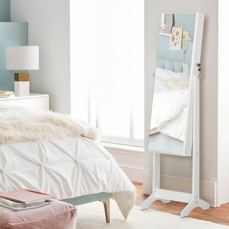 Armoire à bijoux avec miroir