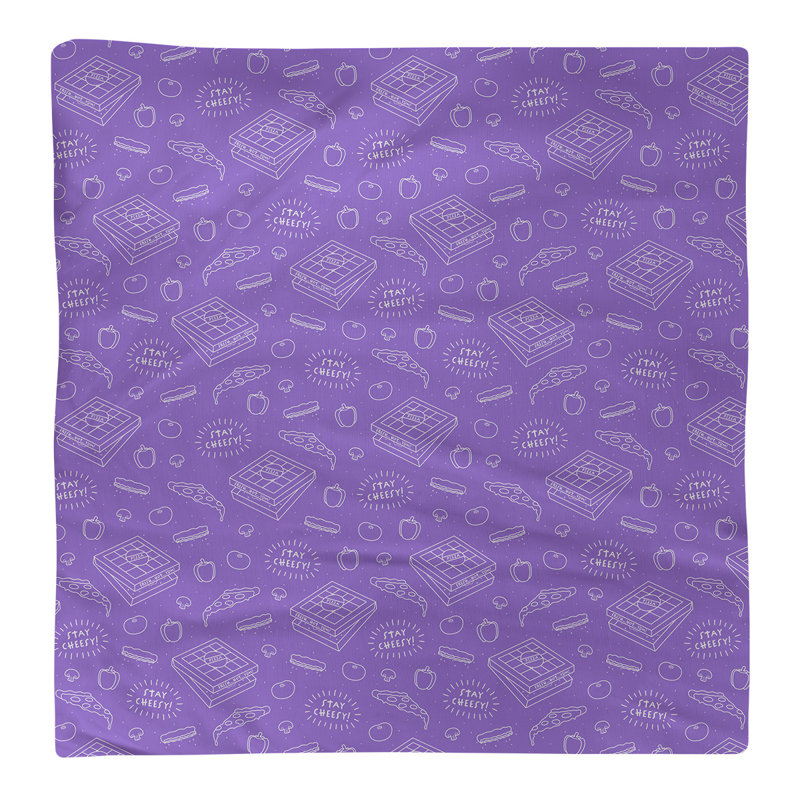 Polyester Abstract Square Napkin, 0.1" H x 10" W x 10" D, Purple, Cotton Twill