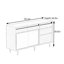 Buffet antique en bois massif