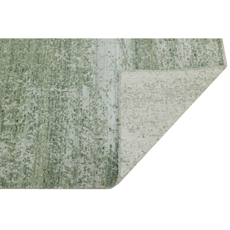 Handmade Wool Area Rug, Rectangle 6' x 9'