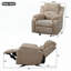 Fauteuil inclinable manuel en chenille avec 3 positions réglables, coussin en mousse souple