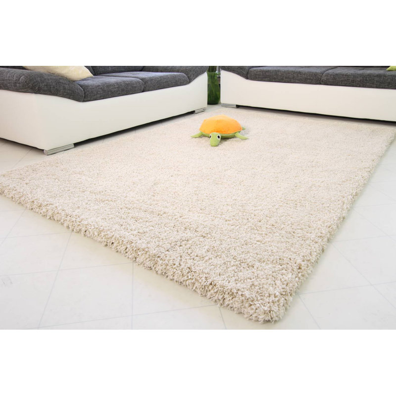Madera Solid Colour Shag Area Rug, Rectangle 80cm x 150cm