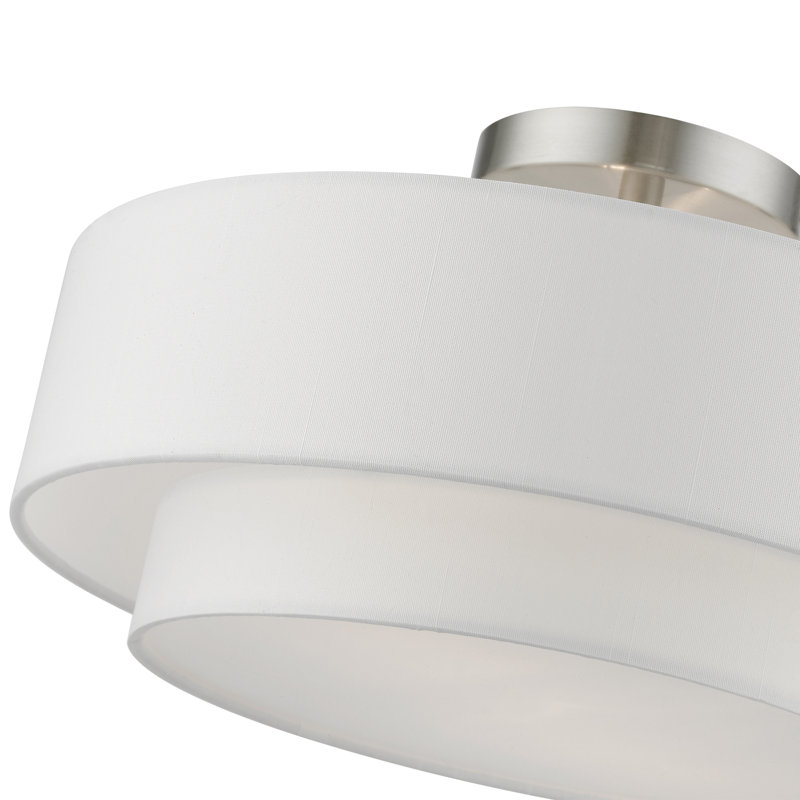 Plafonnier semi-encastré 15 po 2 lumières Areial