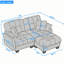 Causeuse avec repose-pieds mobile et quatre coussins-370117698