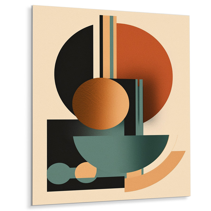 Crème vert minimaliste, profondeurs silencieuses - art minimaliste abstrait en métal, H 20 po x l 12 po x P 1 po