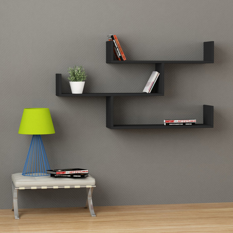 artistic cool wall shelves ideas