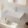 Cpingao 23.5'' Solid Surface Rectangular Bathroom Sink with Overflow