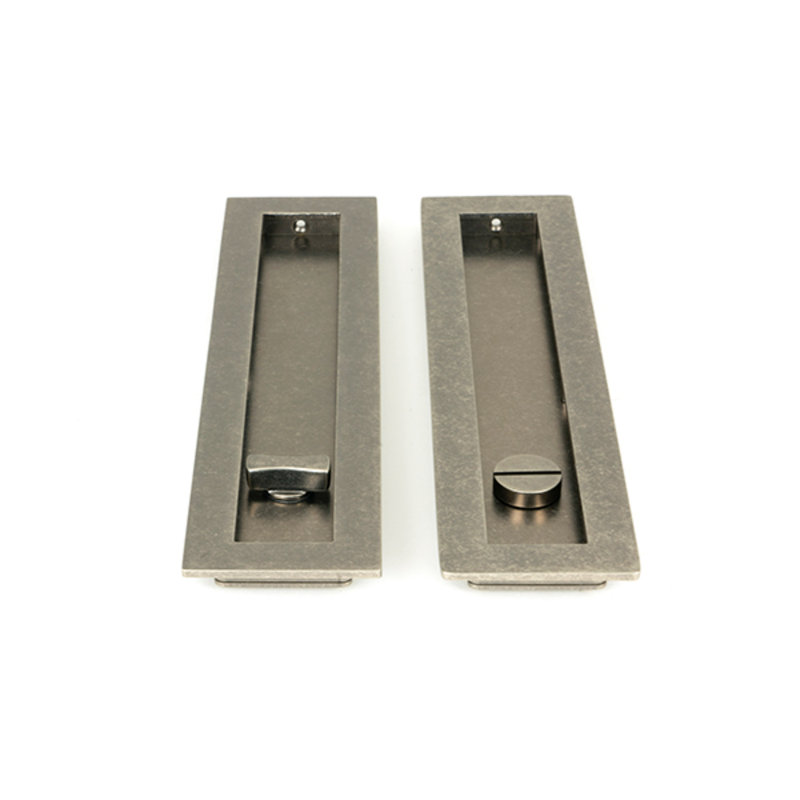 Door accessory, 25cm H x 6cm W x 1.3cm D, Pewter Patina