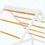 Lit simple avec glissade, bande lumineuse à DEL et panneau avant, rose - lit plateforme en bois pour enfants-594253160
