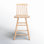 Tabouret de comptoir Pratt avec structure en bois massif