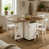 Walnut/Beige White