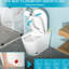 Toilette de bidet moderne et intelligente avec fonction - siège chauffant allongé, lavage à l'eau chaude, sécheuse, affichage à DEL, fonction avancée de nuit, chasse d'eau automatique
