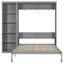 Grand lit escamotable mural avec tablettes-1533917605