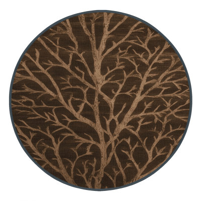 Machine Washable Nature Brown Area Rug