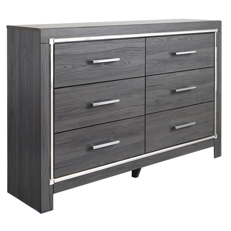 Commode double 6 tiroirs Layeska
