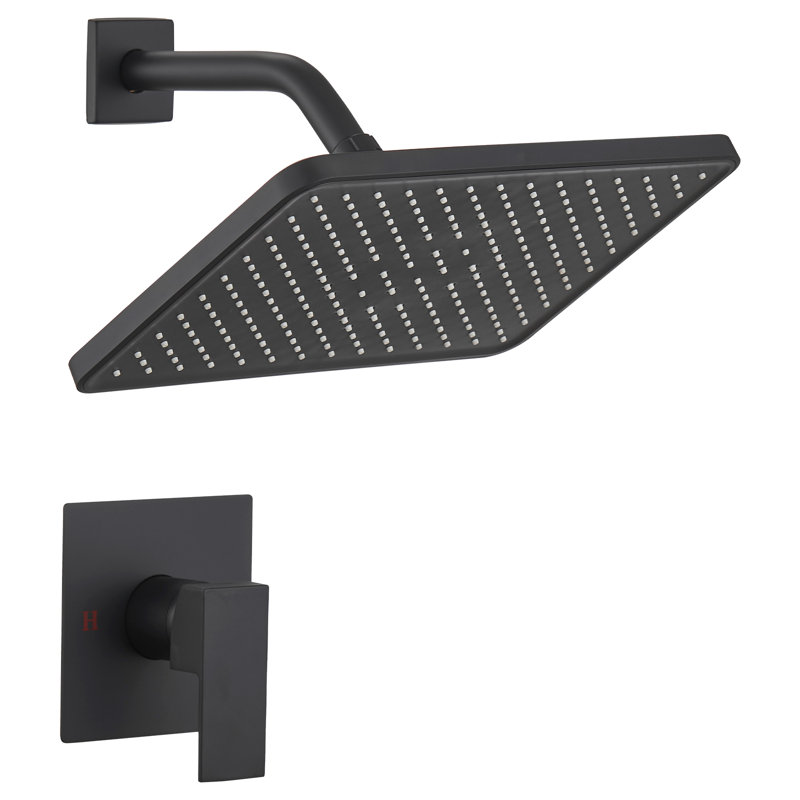 Complete Shower System, Matte Black