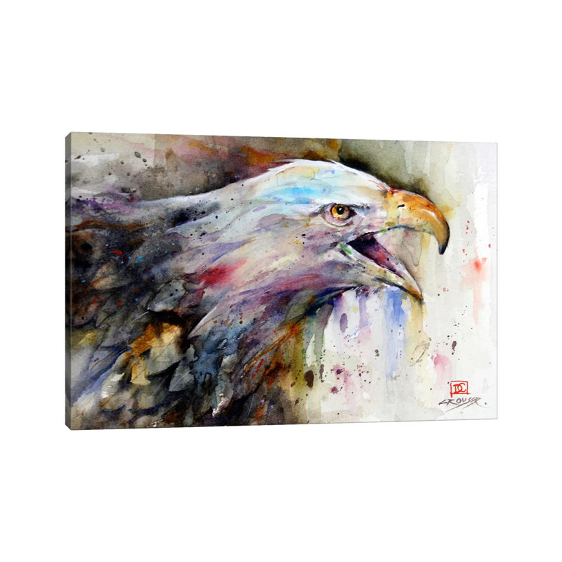 Eagle by Dean Crouser - Wrapped Canvas Painting, 66.04 cm H x 45.72 cm W x 1.91 cm D