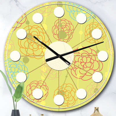 Horloge murale rétro Mid-Century