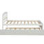 Lit plateforme simple avec lit gigogne, blanc - bois massif pour un cadre de chambre à coucher captivant