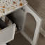 Meuble-lavabo mural 36 po avec deux tiroirs et portes, comptoir Terrazzo et lavabo en céramique blanche Sleek Bay