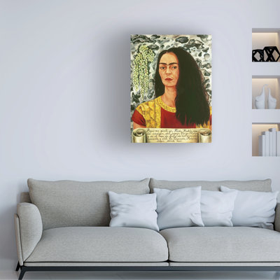 Frida Kahlo Self-Portrait With Loose Hair; Autorretrato Con Pelo Suelto, 1947 Canvas Art