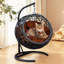 Lit pour chat suspendu en rotin avec support et coussin Zeta-58076514